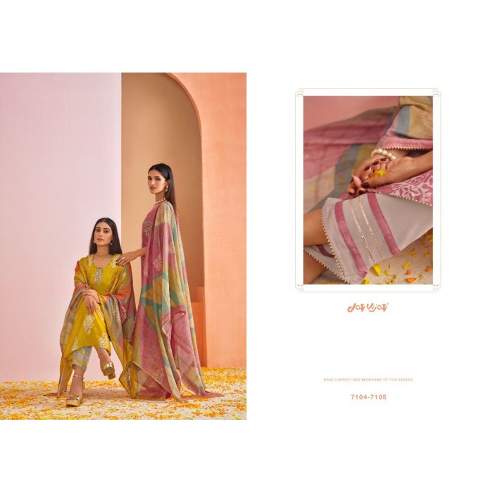 Jay Vijay Muskan Bemberg Silk Dress Materials